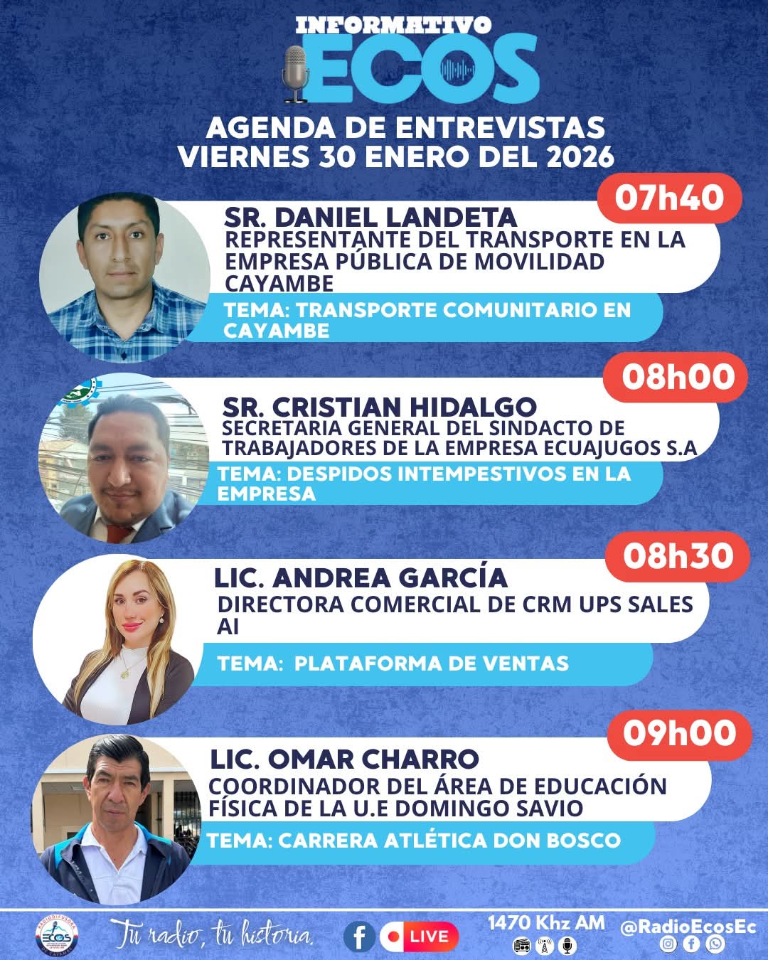 Agenda de Entrevistas
